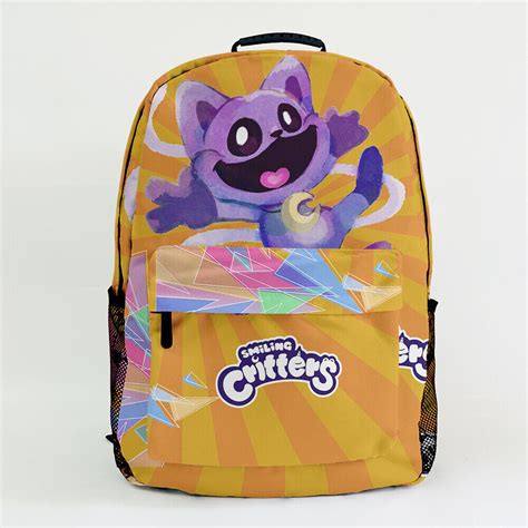 Smiling Critters Catnap Backpacks Kids Teenagers Schoolbags Casual