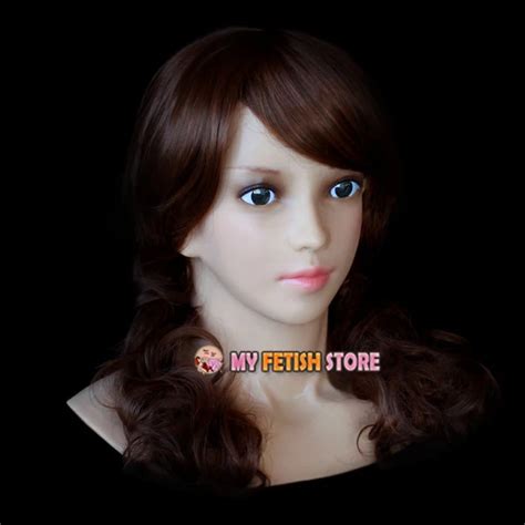 Sf 15 Soft Silicone Realist Human Face Crossdress Full Head Female