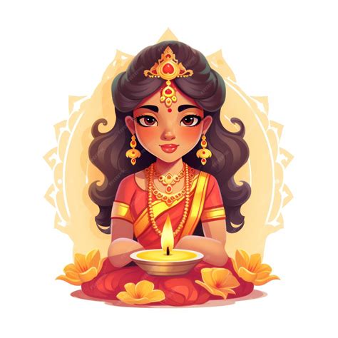 Premium AI Image | Lakshmi Puja icon for the Diwali