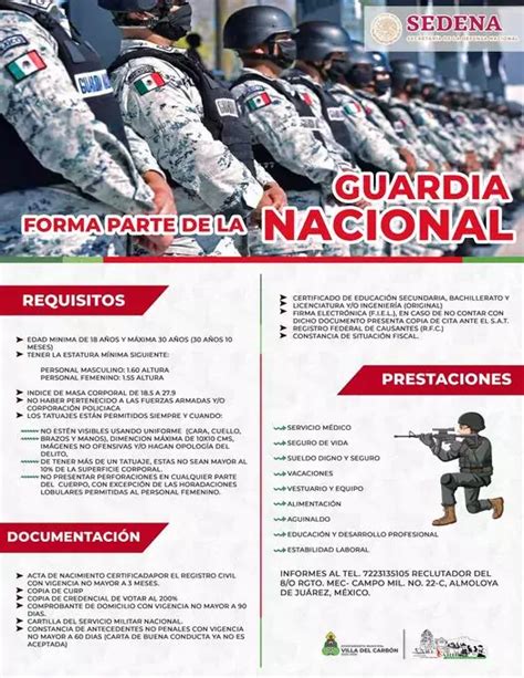 Requisitos Para Ingresar A La Guardia Nacional Requisitos Para