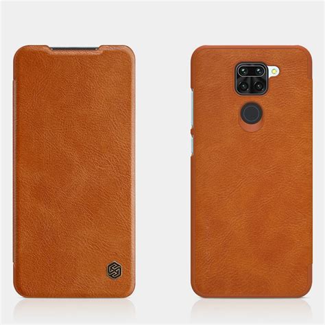 Redmi Nota 9 caso 6 53 NILLKIN Qin Ultra diseño fino Flip cubierta de