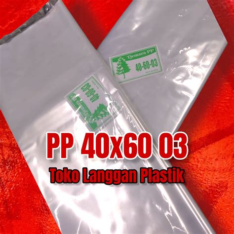 Jual Plastik Pp Bening Uk X Cm Tebal Cm Plastik Foto Plastik