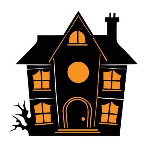 Premium Vector Vector Halloween Haunted House Vector