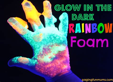 Glow in the Dark Rainbow Foam - Paging Fun Mums