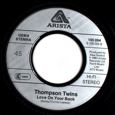 Thompson Twins Love On Your Side 7 Vinyl Nmvg Etsy