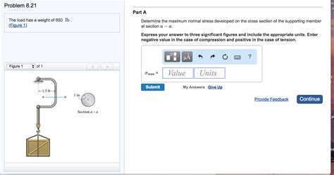 Solved The Load Has A Weight Of 650 Lb Figure 1 Chegg