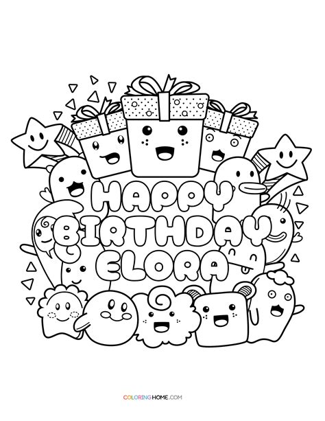 Elora Name Coloring Pages Coloring Home