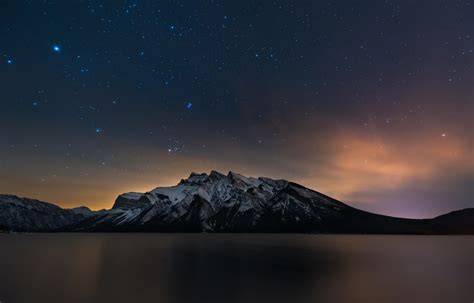 Fond D Cran Paysage Nuit La Nature R Flexion Ciel Lever Du