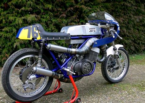 Small Sun Custom Suzuki T500 Post Classic Racer