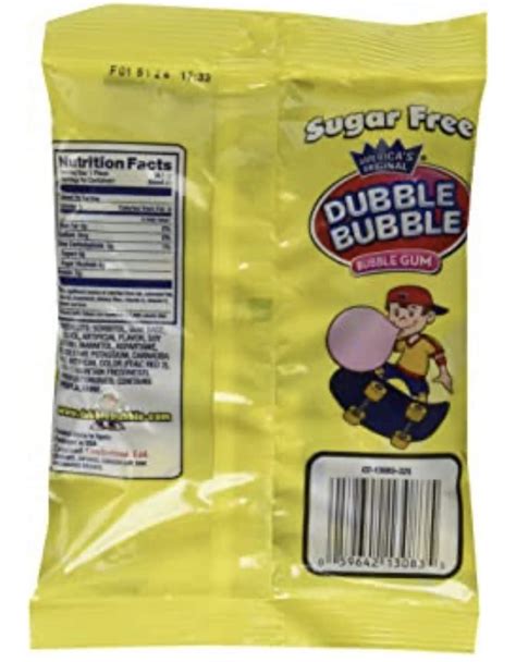 Dubble Bubble Gum 325 Ounce Bag 2 Pack Individually Wrapped Sugar