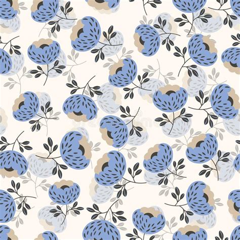 Seamless Floral Pattern Based On Traditional Folk Art Ornaments