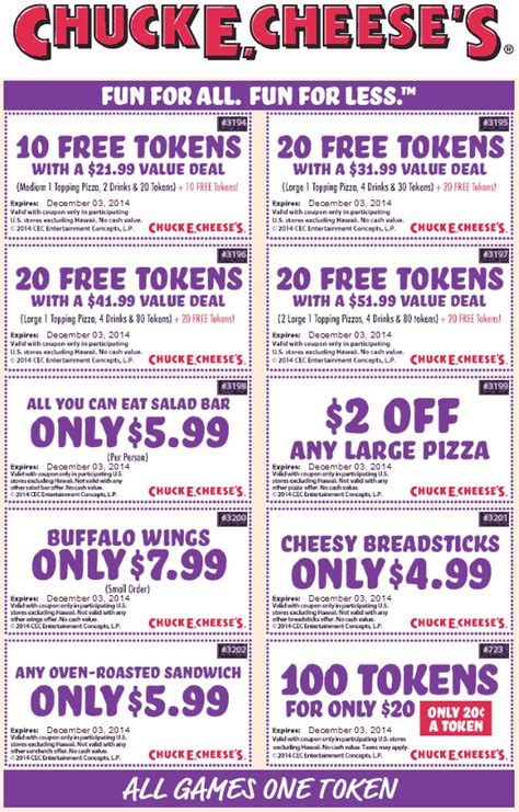 Chuck E Cheese Printable Coupons 2023 FreePrintable Me