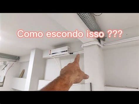 Como esconder tubulação de ar condicionado Esconder ar condicionado