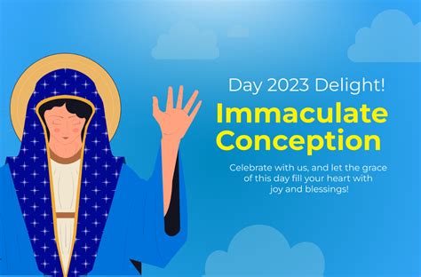 Free Feast Of The Immaculate Conception Day 2023 Banner Template Edit