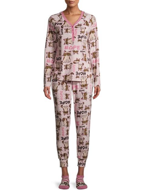 Grumpy Cat Women S And Women S Plus 3 Piece Giftable Pajama Set With