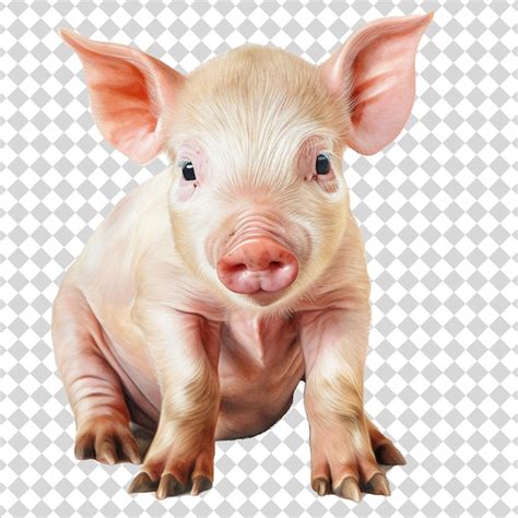 Premium Psd Pig Isolated On Transparent Background Psd File Forma