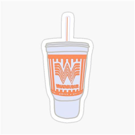 Whataburger Cup Sticker For Sale By Jbugdesigns Redbubble