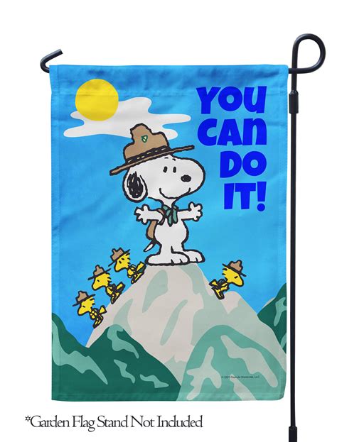 Peanuts® Peanuts® You Can Do It Snoopy Garden Flag Etsy