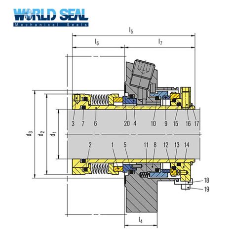 Mechanical Seal Mtex Dual Seals