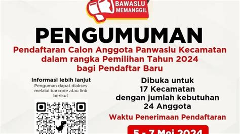 Jelang Pilkada 2024 Bawaslu Banyumas Buka Rekrutmen Panwascam Untuk 14