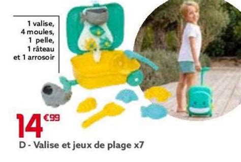 Promo Valise Et Jeux De Plage X 7 Chez GiFi ICatalogue Fr