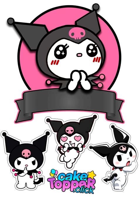 Cake Topper De Kuromi Gratis Caketopper Click In Birthday