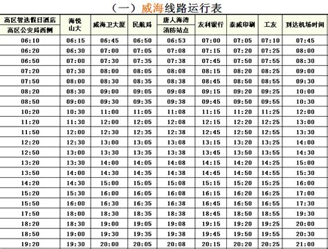 威海机场大巴全程时间到威海机场大巴时刻表威海机场大巴站点第2页大山谷图库