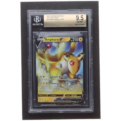 Ampharos V Pokemon Sword And Shield Vivid Voltage Bgs