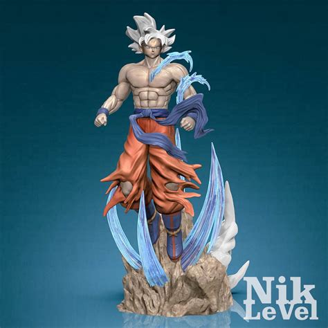 Son Goku Ultra Instict Dragon Ball 3D Printable 3D Model 3D Printable