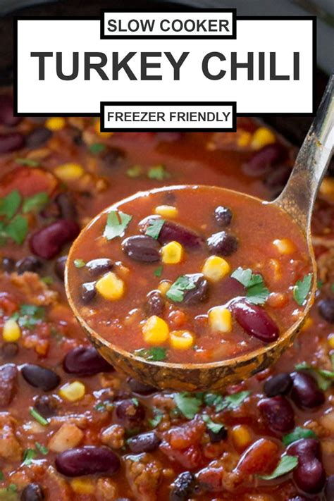 Slow Cooker Turkey Chili Artofit