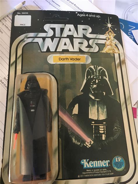 We’re doing 1977 Star Wars Kenner Figures? Here’s my MIP Darth Vader ...