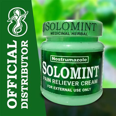 Solomint Pain Reliever Cream Non Greasy 1 Bottle 160g Shopee Philippines