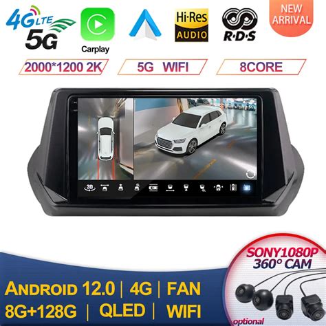 Para peugeot 2008 208 2019 2020 carro estéreo 2 din android rádio do