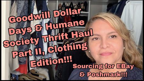 Goodwill Dollar Days Humane Society Thrift Haul Part II Clothing