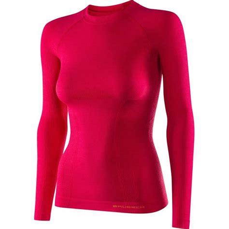 Longsleeve Damski Active Merino Wool Brubeck Malinowy