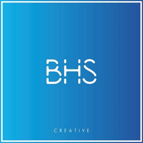 Bhs Creative Vector Latter Logo Design Minimal Latter Logo Premium