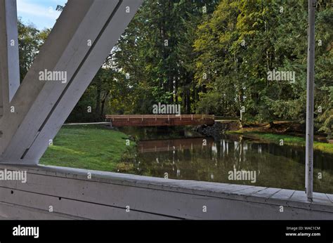 Stayton Jordon Covered Bridge In Pioneer Park Stayton Oregon Open