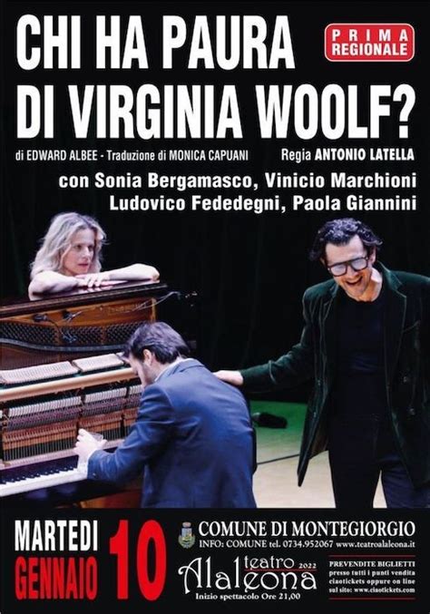 A Montegiorgio Va In Scena Chi Ha Paura Di Virginia Woolf