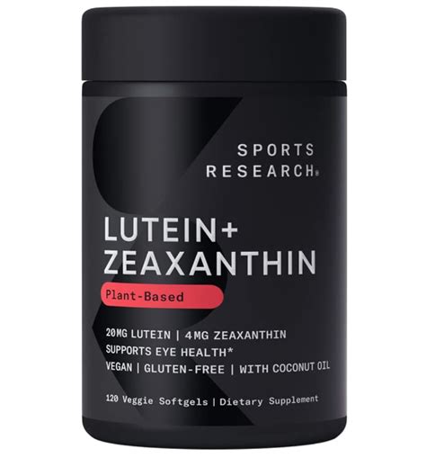 Comprar Luteína e Zeaxantina Sports Research Cápsulas