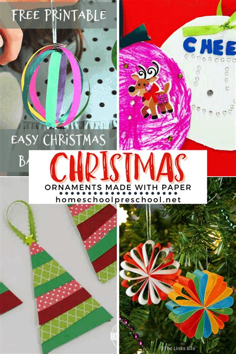 Easy Homemade Paper Christmas Ornaments