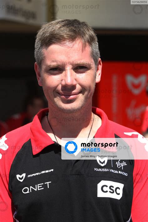 Michael Harre GBR Virgin Racing Race Engineer Formula One World