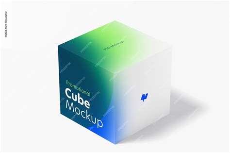 Premium Psd Promotional Cube Display Mockup