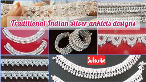 Traditional Indian Silver Anklets Designs With Weight And Price