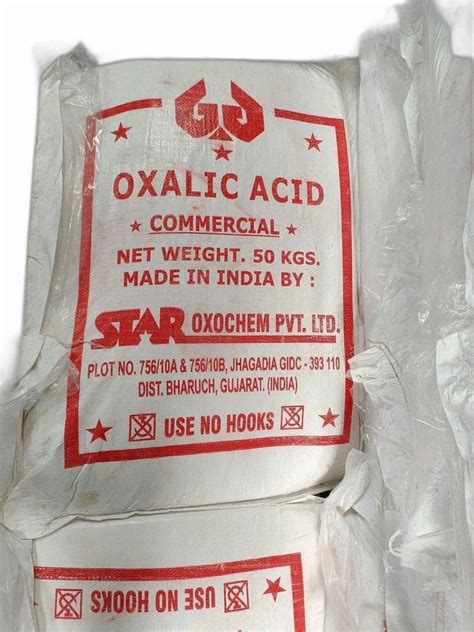 Granules Oxalic Acid Packaging Size Kg Grade Standard Technical