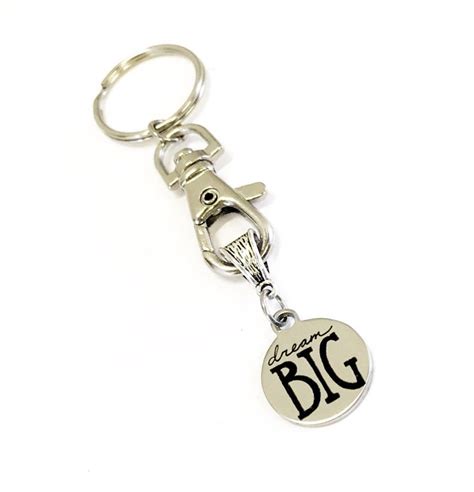 Dream Big Keychain Motivational Ts Encouragement Ts Etsy