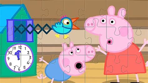 Puzzle Peppa Pig Reloj cucú Puzzles Para Niños YouTube