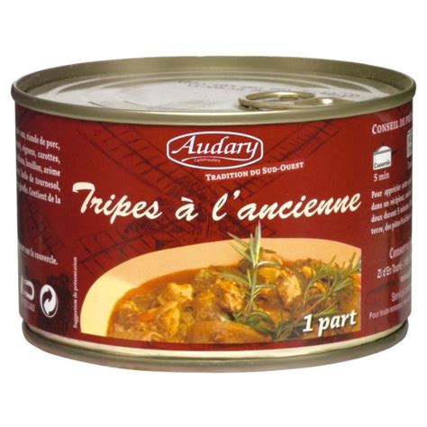 TRIPES cuisinées à l ancienne Audary Boîte de 400 g SOURIRE DES