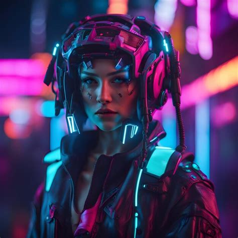 Premium Ai Image Cyberpunk Women Robot