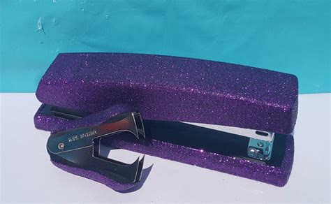 Purple Glitter Office Supplies Purple Tape Dispenser Purple Etsy