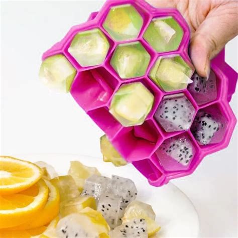 Moule Bac à glaçons en Silicone pour fruits 37 grilles 1x1cm petit